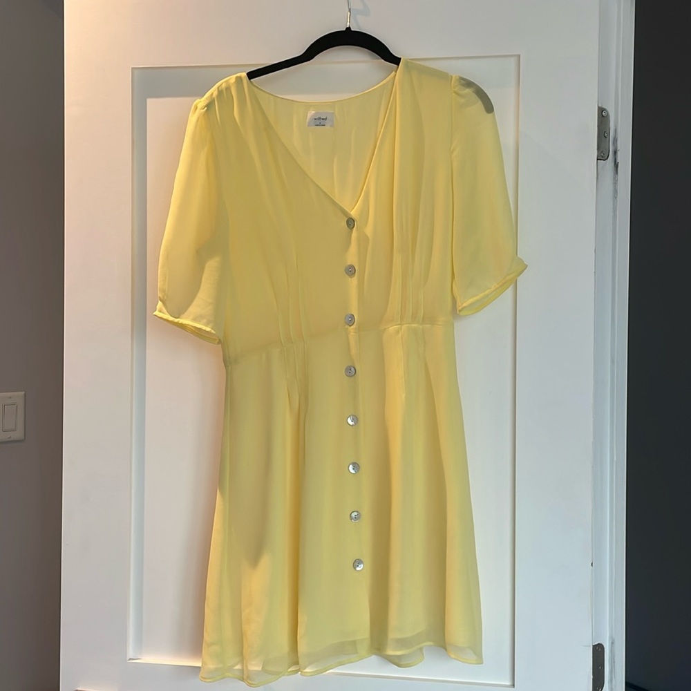 Wilfred dress size 4 yellow